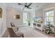 Comfortable sitting room with wide windows and plenty of light offers a cozy space to relax at 1212 Clonmel Pl, Mount Pleasant, SC 29464