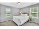 Cozy bedroom with neutral walls, carpet, and natural light from two windows at 123 Mcdonald Ct, Summerville, SC 29485