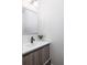 Modern bathroom with a sleek vanity, updated fixtures, and patterned accent wall at 1470 Eutaw Battalion Dr, Charleston, SC 29412