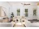 Cozy living room featuring a comfortable sofa, decorative accents, and large windows offering picturesque views at 1470 Eutaw Battalion Dr, Charleston, SC 29412