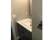 Bathroom with gray vanity, modern counter and single sink at 1496 Cypress Pointe Dr, Mount Pleasant, SC 29466
