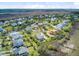 Picturesque aerial shot of a lovely residential neighborhood with waterfront access and marsh views at 1500 Bower Ln, Johns Island, SC 29455