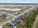 New development features a pond, uniform homes, streetscapes, and manicured lawns in a Gathering-friendly neighborhood at 153 Lucca Dr, Summerville, SC 29486