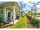 Beautiful backyard features a covered patio, grill, and fence at 1623 Adventure Xing # 109, Mount Pleasant, SC 29466