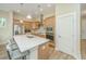 Modern kitchen island with seating offers extra prep space and counter seating at 1623 Adventure Xing # 109, Mount Pleasant, SC 29466