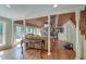 Spacious living room featuring a fireplace and hardwood floors at 2102 Williams Rd, Ruffin, SC 29475