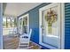 Charming front porch with rocking chairs and a view at 2102 Williams Rd, Ruffin, SC 29475