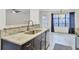 Kitchen with stainless steel appliances, marble countertops and eat-in bar at 2159 Spoleto Ln # E, North Charleston, SC 29406