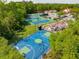 Overhead shot of community recreation area with basketball, tennis, and pickleball courts at 2290 Deer Sight Way, Mount Pleasant, SC 29466