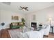 Bright living room featuring fireplace, decor, comfortable seating, and stylish accents at 2290 Deer Sight Way, Mount Pleasant, SC 29466