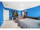 Vibrant bedroom offers plenty of space and character with an eye-catching blue wall at 234 Daniels Creek Cir, Goose Creek, SC 29445