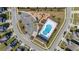 An aerial shot captures the community pool, playground, and surrounding neighborhood, offering a glimpse of leisure and community at 234 Daniels Creek Cir, Goose Creek, SC 29445