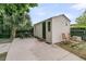 Outdoor space featuring a white shed, a patio seating area and two lounge chairs at 24 Hanover St, Charleston, SC 29403