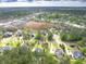 An aerial view showcases a house surrounded by lush greenery and a beautiful marsh at 2444 Darts Cove Way, Mount Pleasant, SC 29466
