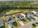 Aerial view of houses and spacious backyards showing community layout at 293 Firewheel Ct, Summerville, SC 29486