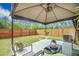 Spacious backyard featuring a covered patio area and well-maintained lawn at 293 Firewheel Ct, Summerville, SC 29486