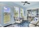 Cozy sunroom with comfortable seating, natural light, and serene views at 318 Seneca River Dr, Summerville, SC 29485