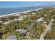 Coastal real estate featuring beaches, houses, and lush green palm trees at 3308 Myrtle St, Edisto Beach, SC 29438