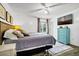 Relaxing main bedroom with a ceiling fan and lots of natural light at 3308 Myrtle St, Edisto Beach, SC 29438
