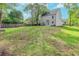 Spacious backyard with a well-maintained lawn and a patio set, ideal for outdoor entertaining at 3374 Dunwick Dr, Johns Island, SC 29455