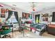 Bedroom with dark curtains, desk, and posters at 339 Clayton Dr, Charleston, SC 29414