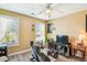 Bedroom with large windows and a ceiling fan at 339 Clayton Dr, Charleston, SC 29414