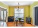 Inviting dining area with modern lighting and hardwood floors at 339 Clayton Dr, Charleston, SC 29414
