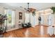 Inviting living room with hard wood floors and filled with natural light at 339 Clayton Dr, Charleston, SC 29414