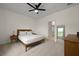 Bedroom featuring neutral decor with a modern bed frame and a bathroom view at 341 Matuskovic Dr, Charleston, SC 29414