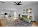 Open concept living space with combined kitchen and dining area at 341 Matuskovic Dr, Charleston, SC 29414