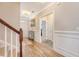 Inviting foyer with wood floors, a decorative cabinet, and an open doorway at 347 Prestwick Ct, Summerville, SC 29483
