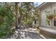 Outdoor patio with seating area and lush landscaping at 3510 Deer Run Rd, Seabrook Island, SC 29455