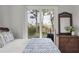 Cozy bedroom features a dresser, closet, and lovely views from large windows at 37 Marsh Edge, Kiawah Island, SC 29455