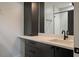 Modern bathroom shows a sleek vanity and glass shower at 409 W Indian Ave, Folly Beach, SC 29439