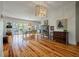 Bright and spacious living room with hardwood floors and stylish decor at 409 W Indian Ave, Folly Beach, SC 29439