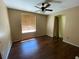 Bedroom with hardwood floors and a ceiling fan at 411 Navaho Cir, Summerville, SC 29483