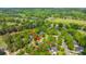Aerial view of homes with pools and lush landscaping at 4407 Wild Thicket Ln, North Charleston, SC 29420