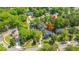 Aerial view of a neighborhood showing the lush landscaping and the home's location at 4407 Wild Thicket Ln, North Charleston, SC 29420