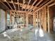 Exposed framing and block walls; perfect for someone looking to create a completely customizable interior at 5901 Sedgefield Dr, Hanahan, SC 29410