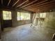 The interior shows exposed wood beams and block walls; the space is ready for renovation and design at 5901 Sedgefield Dr, Hanahan, SC 29410
