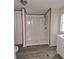 Bathroom featuring vinyl floors, a closet, and a stand up shower at 620 Coral Acres Dr, Moncks Corner, SC 29461