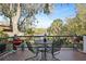 A cozy back deck offers views of the waterway and nature at 739 Stiles Dr, Charleston, SC 29412