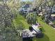 Charming backyard with a private dock, vibrant flowering plants, and lush, green lawn at 739 Stiles Dr, Charleston, SC 29412