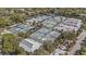 Aerial view of a tennis court complex featuring multiple well-maintained courts at 9000 Palmetto Dr # 202-C, Isle of Palms, SC 29451