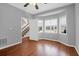 Bedroom features bay window, neutral walls and wood-look floors at 1006 Wayfarer Ln, Charleston, SC 29412