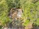 Aerial shot of a home nestled among lush trees, showcasing a serene and private setting from above at 103 Bush Dr, Bonneau, SC 29431