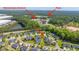 An aerial view of a residential community, showing its proximity to a park and elementary school at 1209 River Rock Rd, Hanahan, SC 29410
