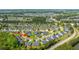 Scenic aerial view showcasing the charming homes and community layout, complete with winding streets at 1209 River Rock Rd, Hanahan, SC 29410
