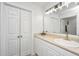 Bathroom vanity with gold hardware, and storage at 1209 River Rock Rd, Hanahan, SC 29410
