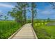 Picturesque boardwalk winding through a lush green landscape; offering scenic views and tranquil walks at 1209 River Rock Rd, Hanahan, SC 29410